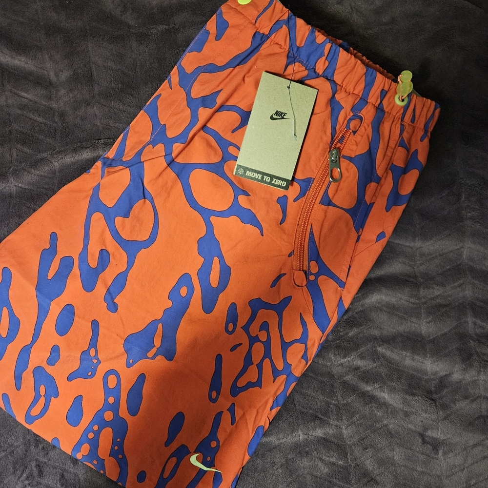 Nike Bold Orange and Blue Athletic Pants Size Large NWT